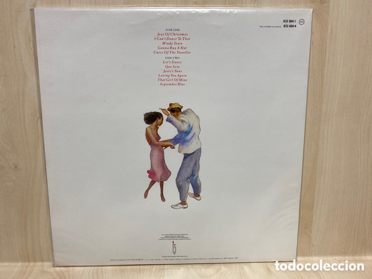 Discos de vinilo: Chris Rea - Dancing With Strangers (LP, Album) - Foto 2