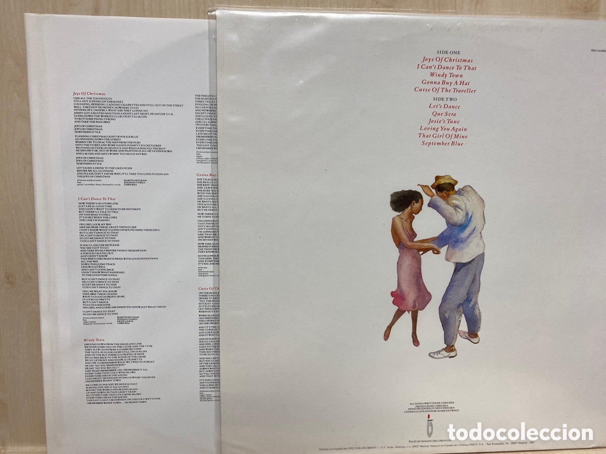 Discos de vinilo: Chris Rea - Dancing With Strangers (LP, Album) - Foto 3
