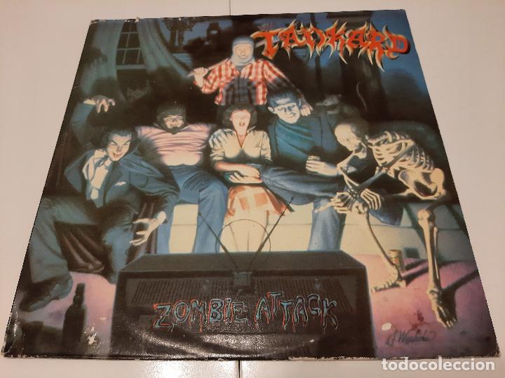 Discos de vinilo: TANKARD -ZOMBIE ATTACK- (1986) LP DISCO VINILO - Foto 1