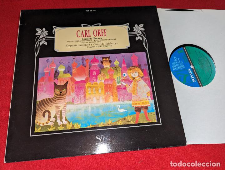 Vinyl records: SALZBURGO Kurt Prestel CARL OFF Carmina Burana HARTMANN+BRUNNER+KNOLL LP 1984 Sovisa SPAIN