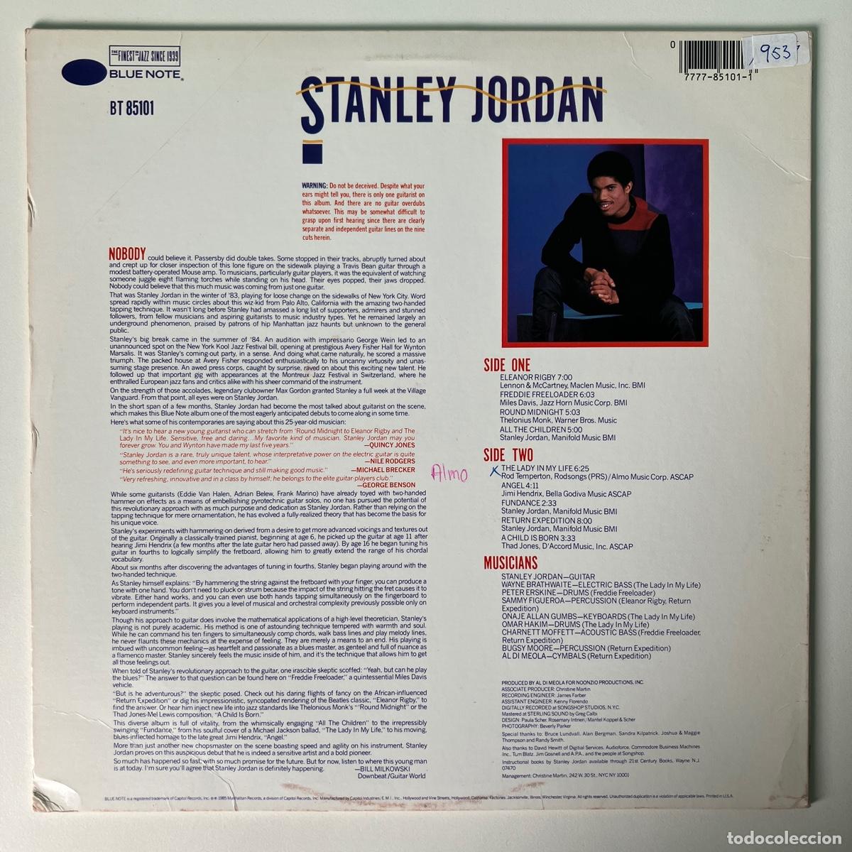 Discos de vinilo: Stanley Jordan &lrm;&ndash; Magic Touch, Jacksonvillle, US 1985 Blue Note - Foto 2