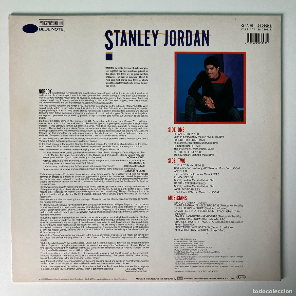 Discos de vinilo: Stanley Jordan &lrm;&ndash; Magic Touch, Europe 1985 Blue Note - Foto 2