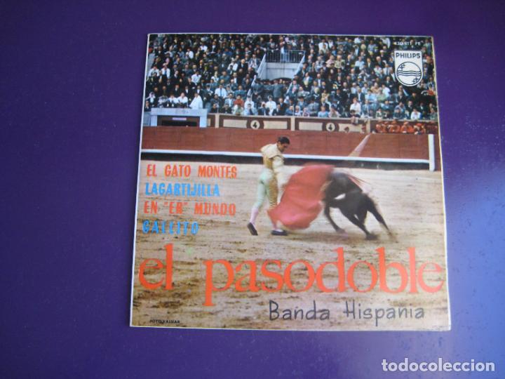 Discos de vinilo: Banda Hispania &ndash; El Pasodoble - EP PHILIPS 1963 - EL GATO MONTES +3 - SIN USO - Foto 1