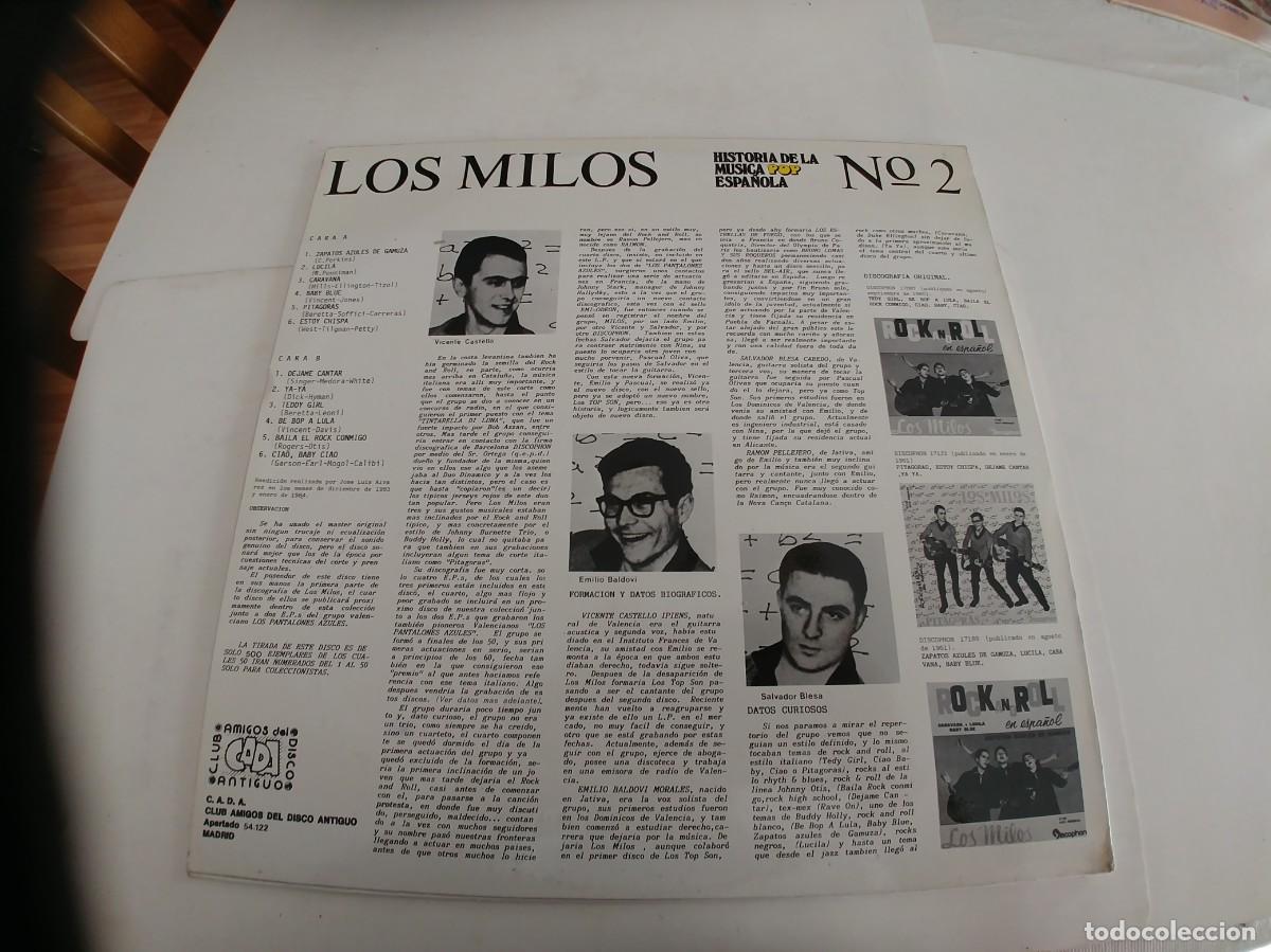 Discos de vinilo: LOS MILOS-LP ROCK AND ROLL EN ESPA&Ntilde;OL - Foto 2
