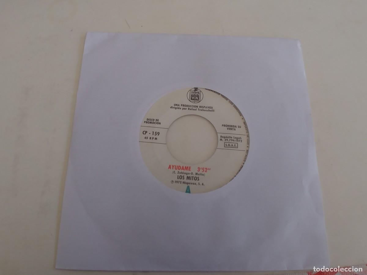 Discos de vinilo: LOS MITOS-SINGLE AYUDAME-PROMO-SIN FUNDA - Foto 1