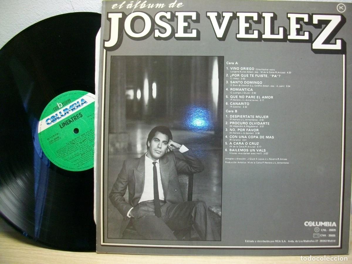 Discos de vinilo: Jos&eacute; V&eacute;lez &ndash; El Album LP - Foto 2