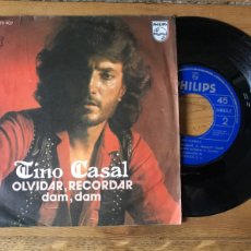 Discos de vinilo: DISCO SINGLE TINO CASAL , OLVIDAR, RECORDAR. 1977. Lote 389392804