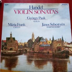 Discos de vinilo: LP HANDEL VIOLIN SONATAS, 2 DISCOS 1986