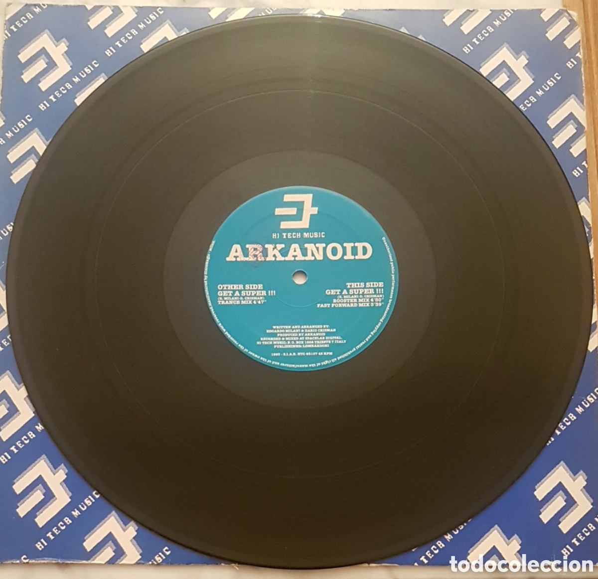 Discos de vinilo: ARKANOID GET A SUPER 12&rdquo; DISCO VINILO MAXI SINGLE . TECHNO TECNO TRANCE - Foto 5