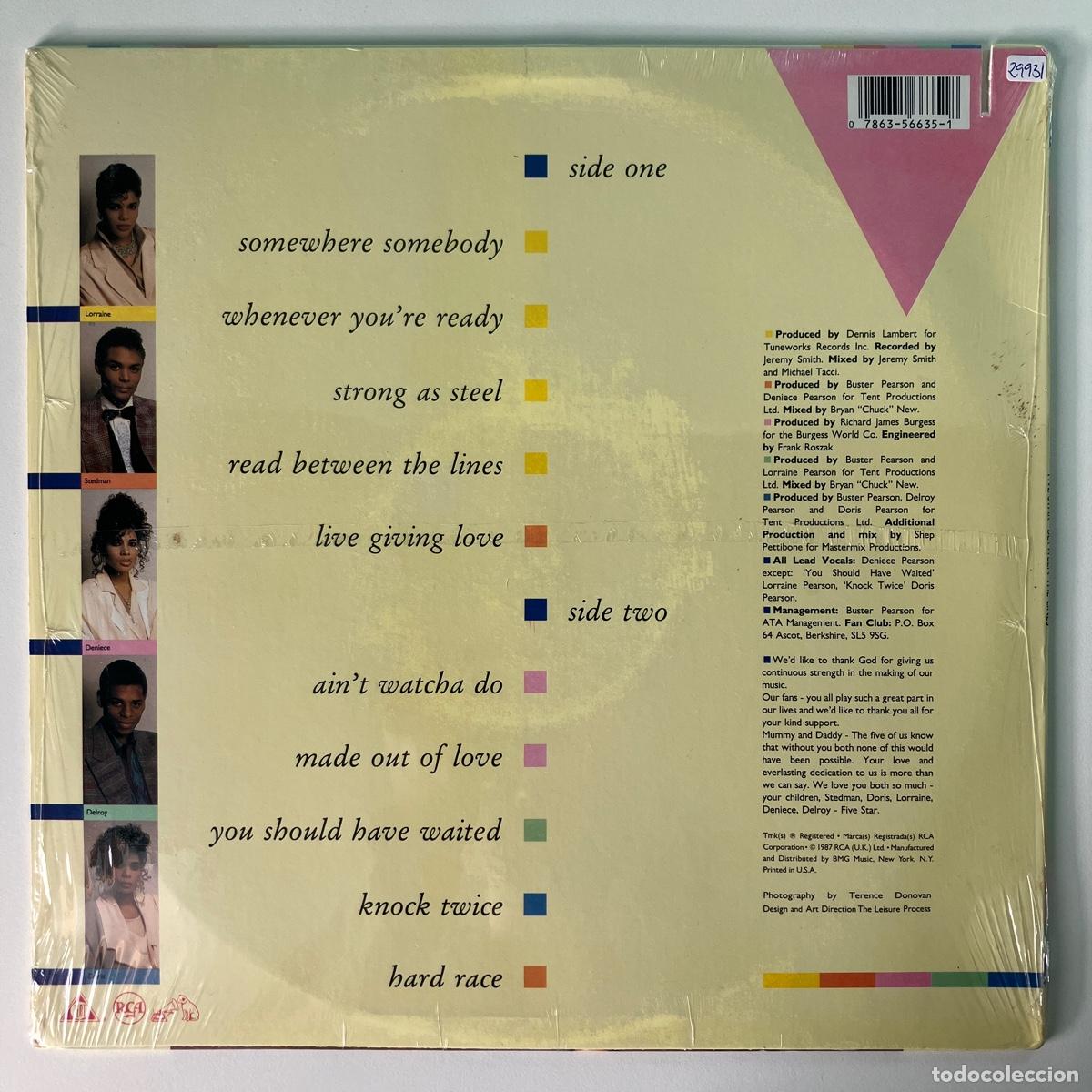 Discos de vinilo: Five Star &lrm;&ndash; Between The Lines, US 1987 Tent - Foto 2