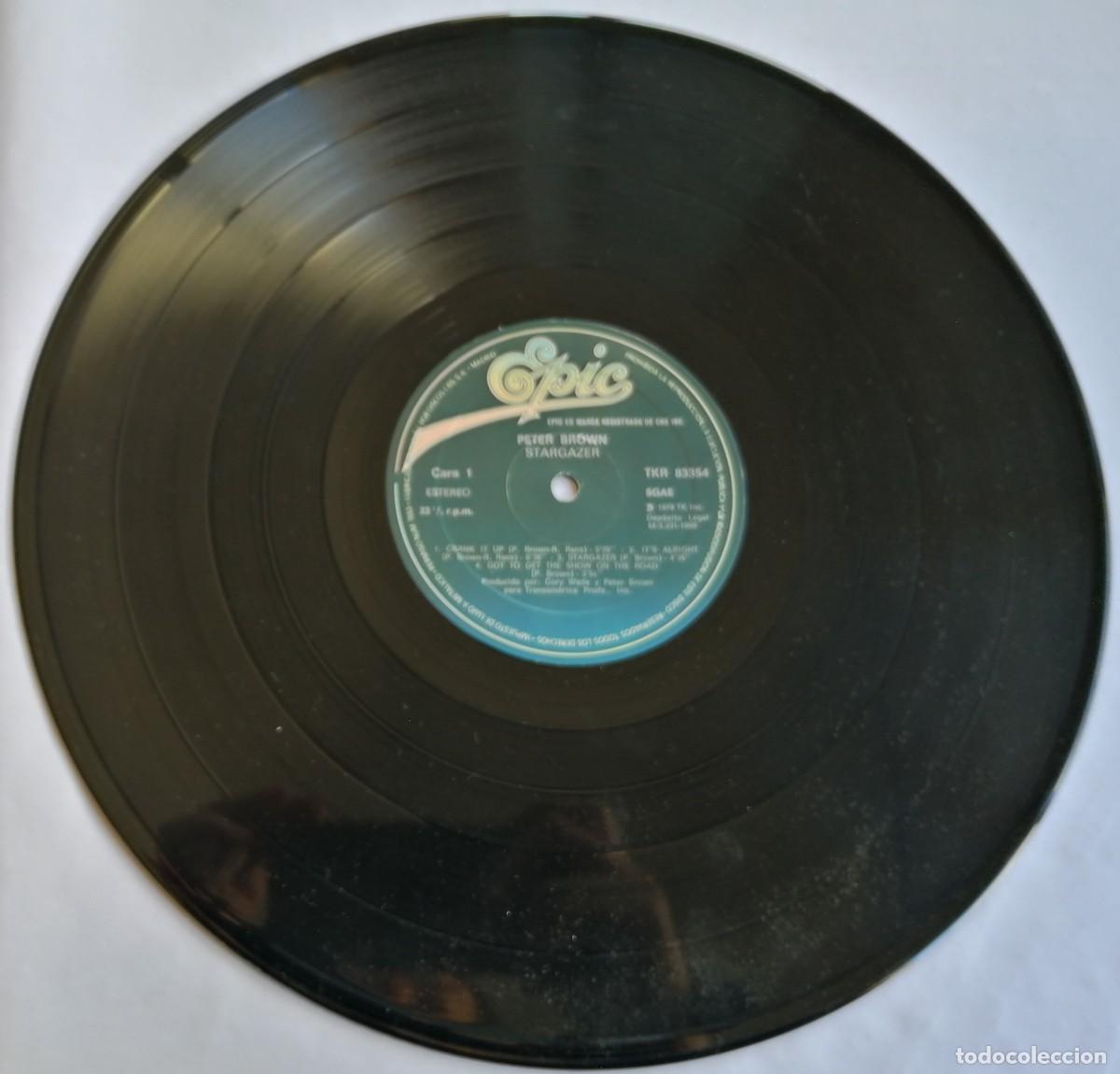 Discos de vinilo: Peter Brown, Stargazer, Epic TKR 83354 - Foto 3