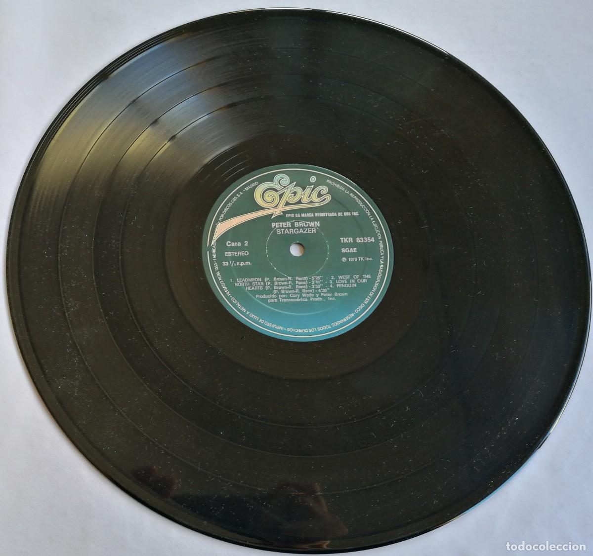 Discos de vinilo: Peter Brown, Stargazer, Epic TKR 83354 - Foto 4