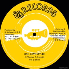 Discos de vinilo: NYA & NATTY - ONE LOVE STYLEE - 12” [S & G RECORDS, 2015] ROOTS REGGAE. Lote 389473224
