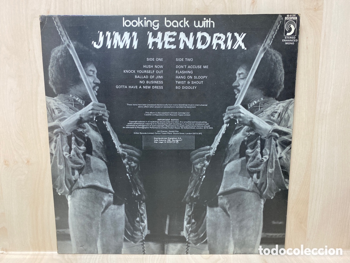 Discos de vinilo: Jimi Hendrix - Looking Back With Jimi Hendrix (LP, Comp) - Foto 2