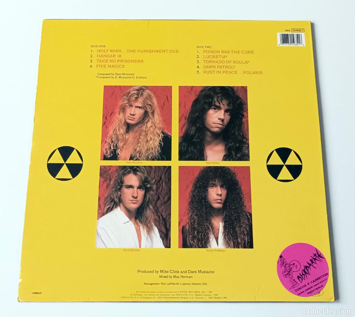 Discos de vinilo: LP MEGADETH - RUST IN PEACE - Foto 2