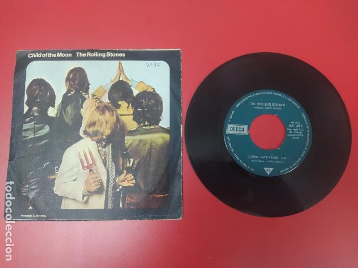 Discos de vinilo: SINGLE DISCO VINILO THE ROLLING STONES JUMPIN JACK FLASH +1 - Foto 2