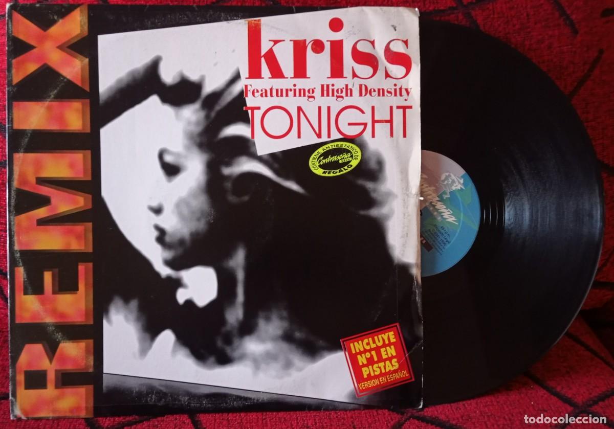 Discos de vinilo: KRISS Featuring HIGH DENSITY ** Tonight ** MAXI SINGLE VINILO 1996 - Foto 1