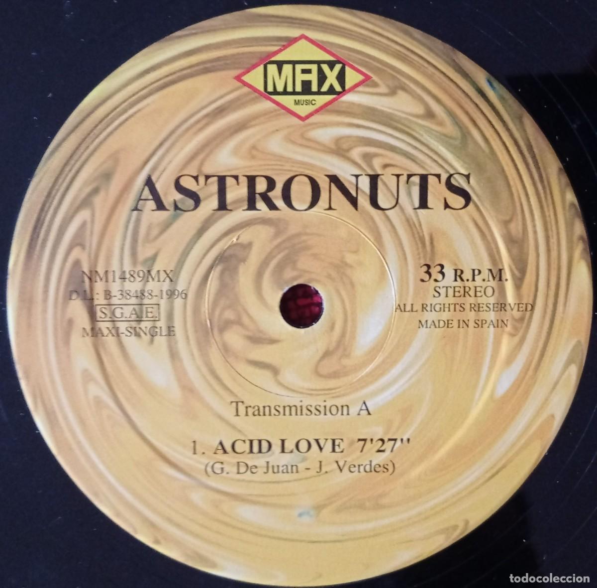 Discos de vinilo: ASTRONUTS ** Acid Love ** MAXI SINGLE VINILO 1996 - Foto 3
