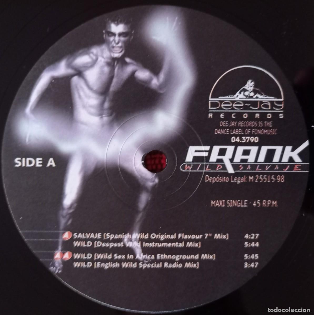 Discos de vinilo: FRANK ** Wild / Salvaje ** MAXI SINGLE VINILO ORIGINAL 1998 - Foto 2