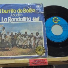 Discos de vinilo: LA RONDALLITA. EL BURRITO DE BELEN / ABUELITA. CARNABY 1975, REF. MO 1749 - SINGLE. Lote 389676259