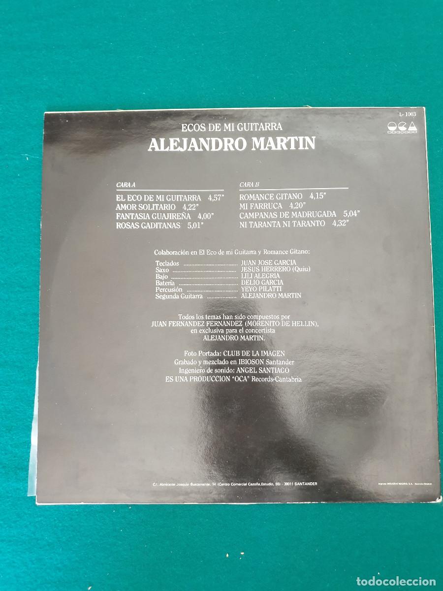 Discos de vinilo: ALEJANDRO MARTIN ECOS DE MI GUITARRA - Foto 2