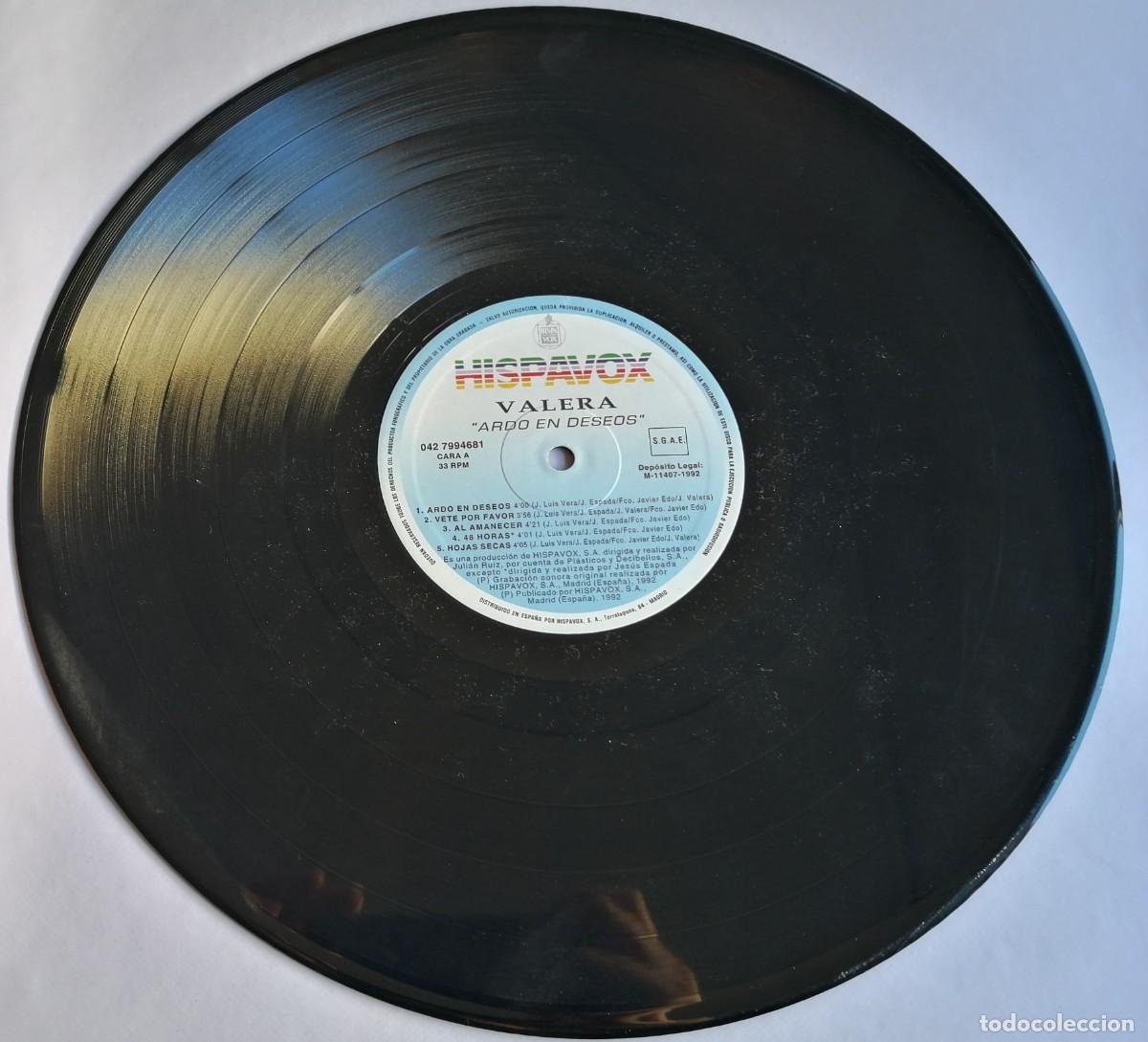 Discos de vinilo: Valera, Ardo En Deseos, Hispavox 042 7994681 - Foto 4