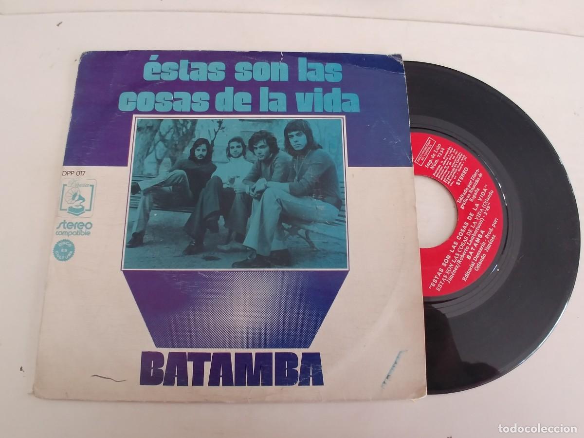 Discos de vinilo: BATAMBA-SINGLE ESTAS SON LAS COSAS DE LA VIDA - Foto 1