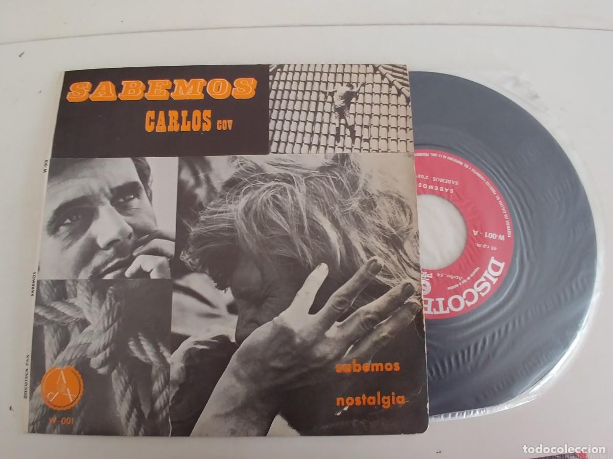 Discos de vinilo: CARLOS COV-SINGLE SABEMOS - Foto 1