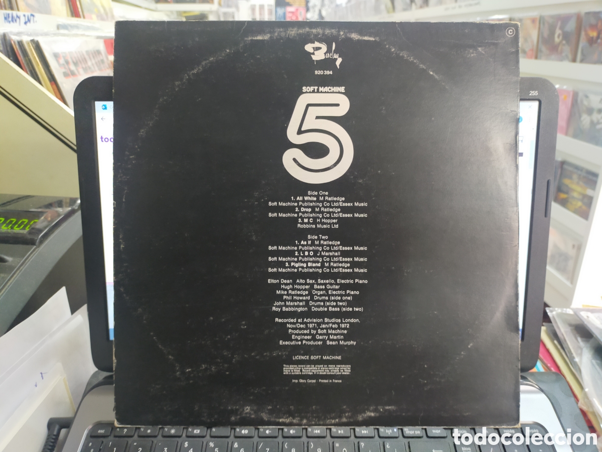 Discos de vinilo: Soft machine 5 LP Francia 1972 - Foto 3
