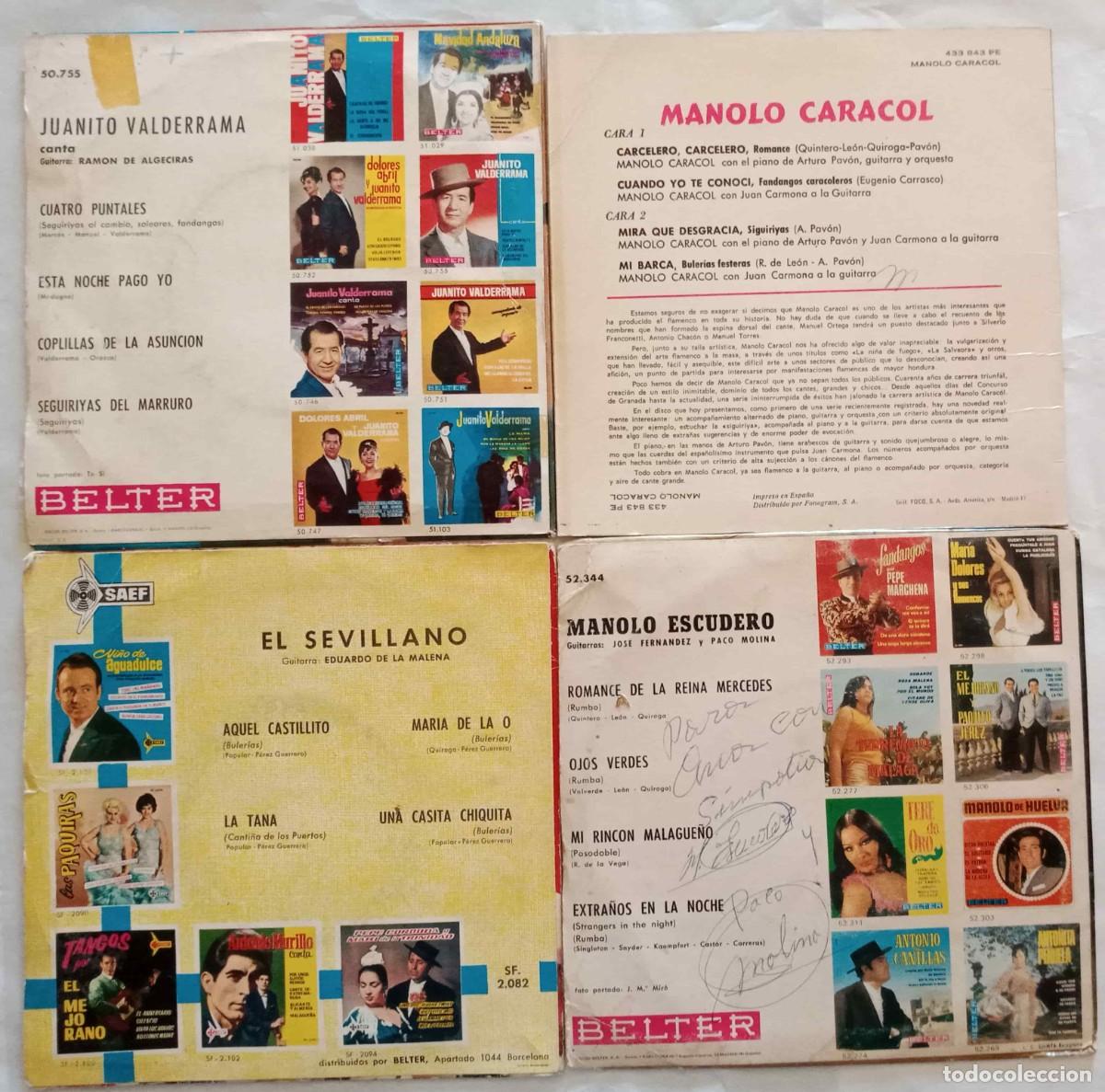 Discos de vinilo: FLAMENCO - 45 DISCOS SENCILLOS SINGLES Y EPs - Foto 6