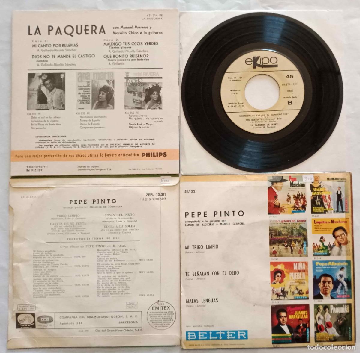 Discos de vinilo: FLAMENCO - 45 DISCOS SENCILLOS SINGLES Y EPs - Foto 21