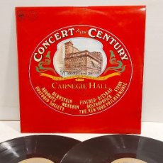 Discos de vinilo: CONCERT OF THE CENTURY / CARNEGIE HALL / DOBLE LP-GATEFOLD-CBS-1976 / MBC. ***/***