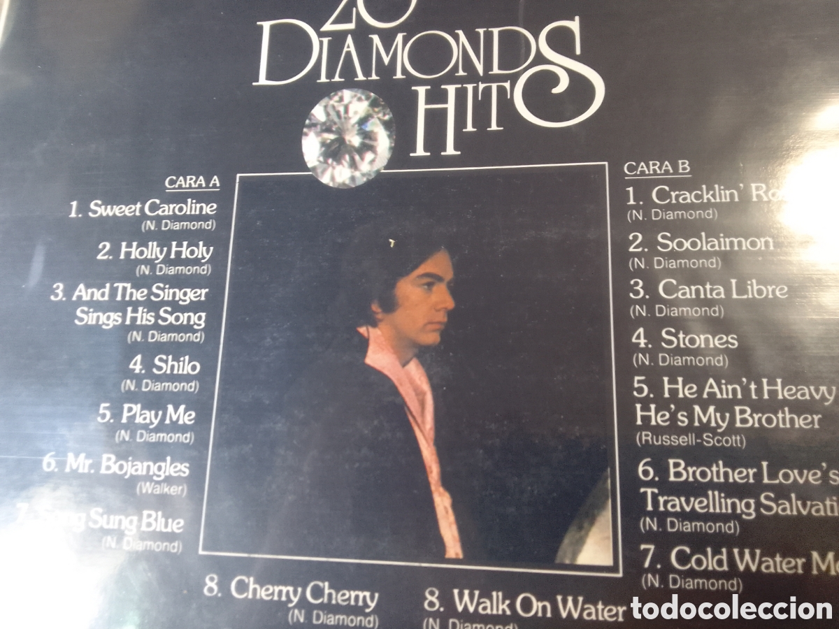 Discos de vinilo: NEIL DIAMOND 20 DIAMONDS HITS - Foto 2