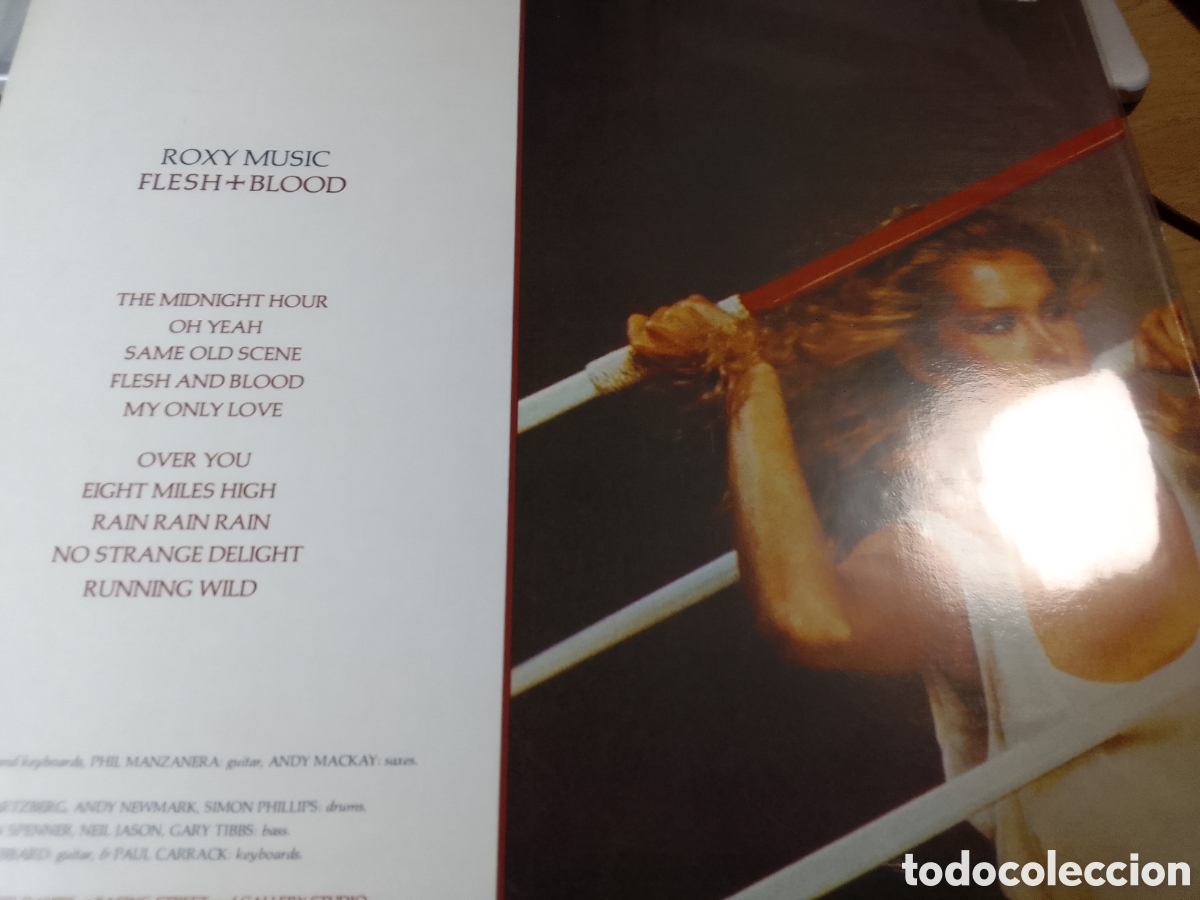 Discos de vinilo: ROXY MUSIC FLESH + BLOOD - Foto 2