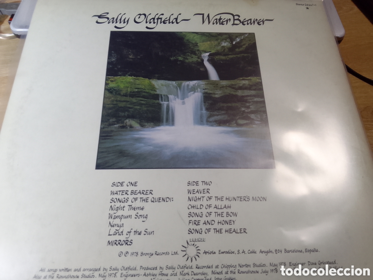 Discos de vinilo: SALLY OLDFIELD WATER BEARER - Foto 2