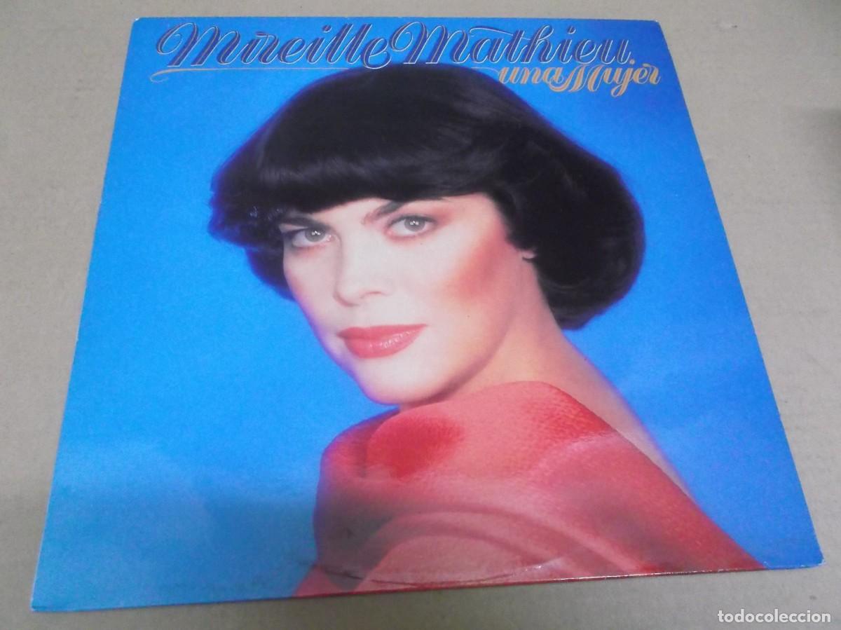Discos de vinilo: MIREILLE MATHIEU (LP) UNA MUJER A&Ntilde;O 1991 - Foto 1
