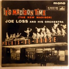 Discos de vinilo: JOE LOSS. IT'S MADISON TIME (THE NEW MADISON)/ MISS MADISON/ HOPPING/ MUST BE. HMV, UK 1962 EP. Lote 389852224