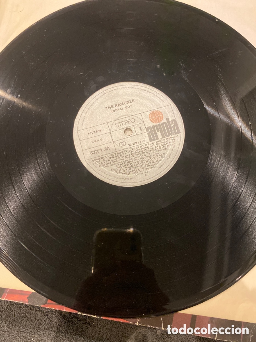 Discos de vinilo: RAMONES - ANIMAL BOY LP SPAIN RARO - Foto 2