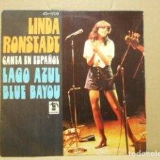 Discos de vinilo: LINDA RONSIADI , CANTA EN ESPAÑOL , LAGO AZUL BLUE BAYOU , ASYLUM RECORS , 1977. Lote 389864579