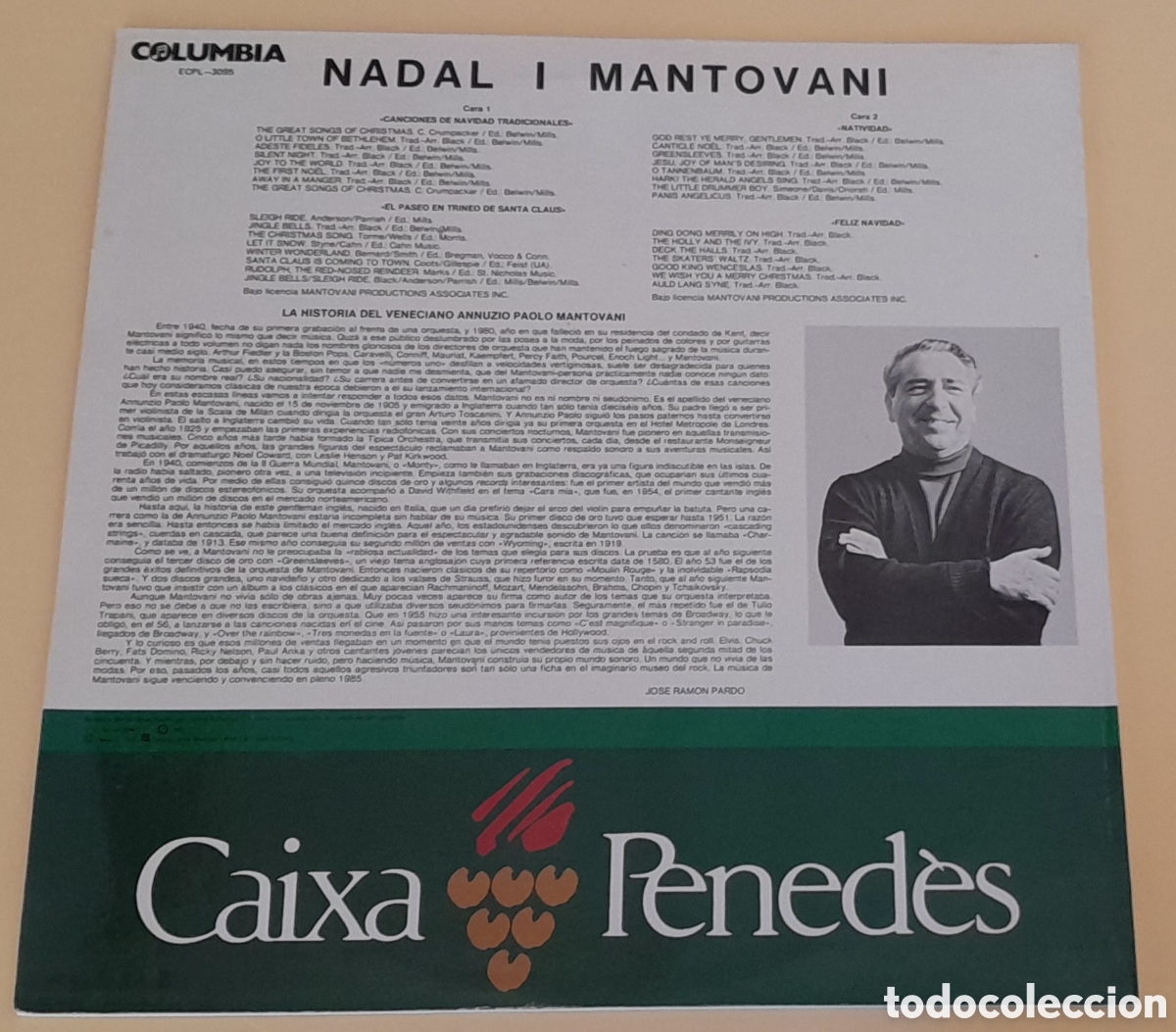 Discos de vinilo: NADAL I MANTOVANI A LA CAIXA DEL PENEDES - Foto 2