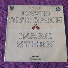 Discos de vinilo: A. VIVALDI, DAVID OISTRACH, ISAAC STERN, VINYL 7” EP 1958 SPAIN 409 020 AE. Lote 389891729