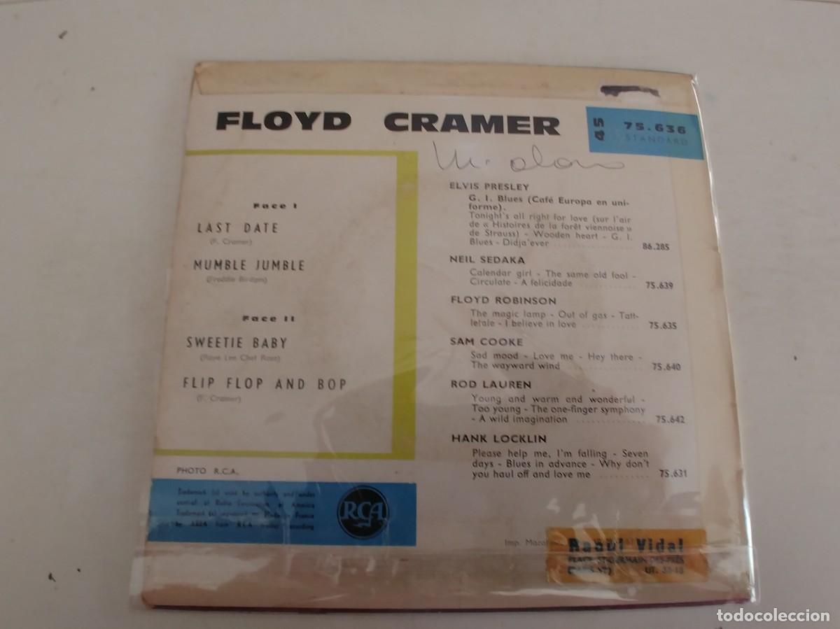 Discos de vinilo: FLOYD CRAMER-EP LAST DATE+3 - Foto 2