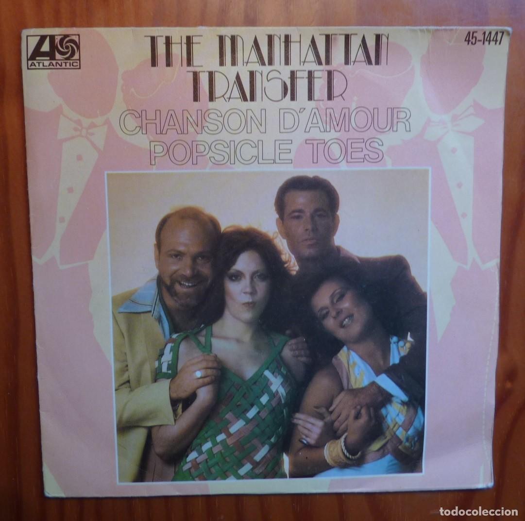 Discos de vinilo: THE MANHATTAN TRANSFER / CHANSON DAMOUR / 1977 / SINGLE - Foto 1