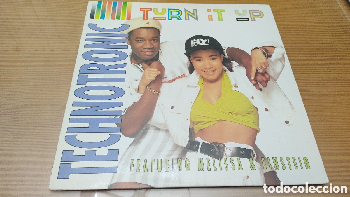 Discos de vinilo: Disco vinilo de Technotronic &rdquo; Turn It Up&rdquo; ,edici&oacute;n espa&ntilde;ola de 1990 - Foto 1