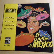 Discos de vinilo: LUIS MARIANO - EL CANTOR DE MEXICO -, EP, MEXICO + 3, AÑO 1958, LA VOZ DE SU AMO EPL 13.099. Lote 390010819