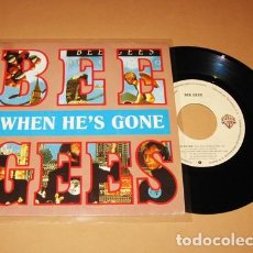 Discos de vinilo: BEE GEES - WHEN HE'S GONE - PROMO SINGLE - 1991. Lote 390025304