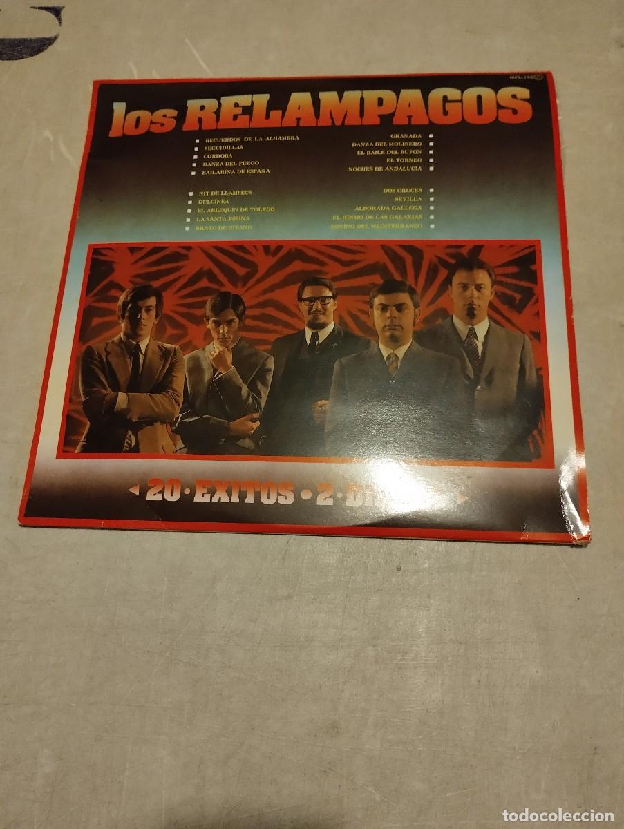 Discos de vinilo: Los Rel&aacute;mpagos Doble LP 20 &Eacute;xitos Ep.1981 - Foto 1