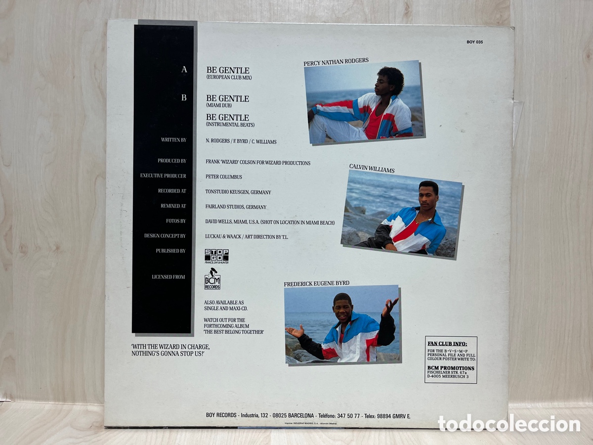 Discos de vinilo: B.V.S.M.P. - Be Gentle (12&rdquo;) - Foto 2