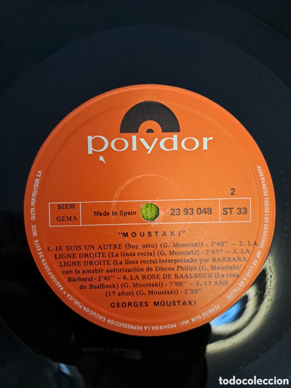 Discos de vinilo: **Moustaki*&nbsp;&ndash;&nbsp;Moustaki. LX.2 - Foto 4