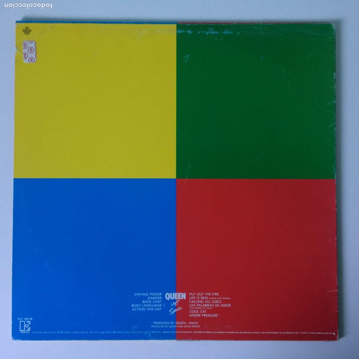 Discos de vinilo: Queen &lrm;&ndash; Hot Space , Canada 1982 Elektra* - Foto 2
